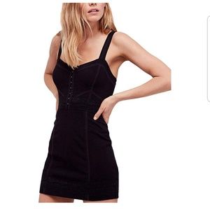 Free People Lace Me Up Bodycon Dress